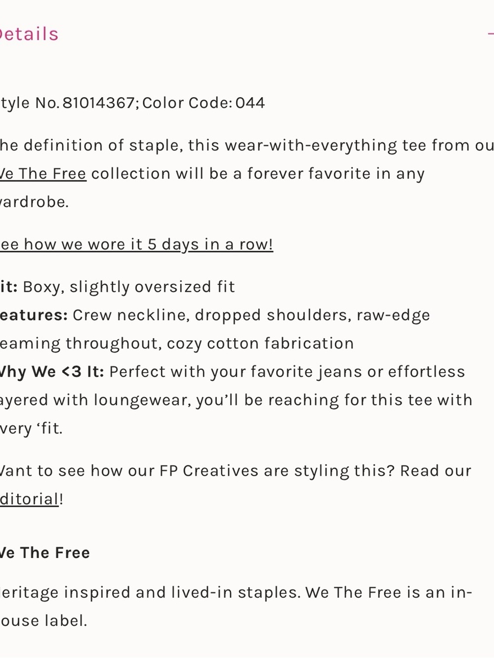 We The Free Nina Tee - Picture 2 of 8